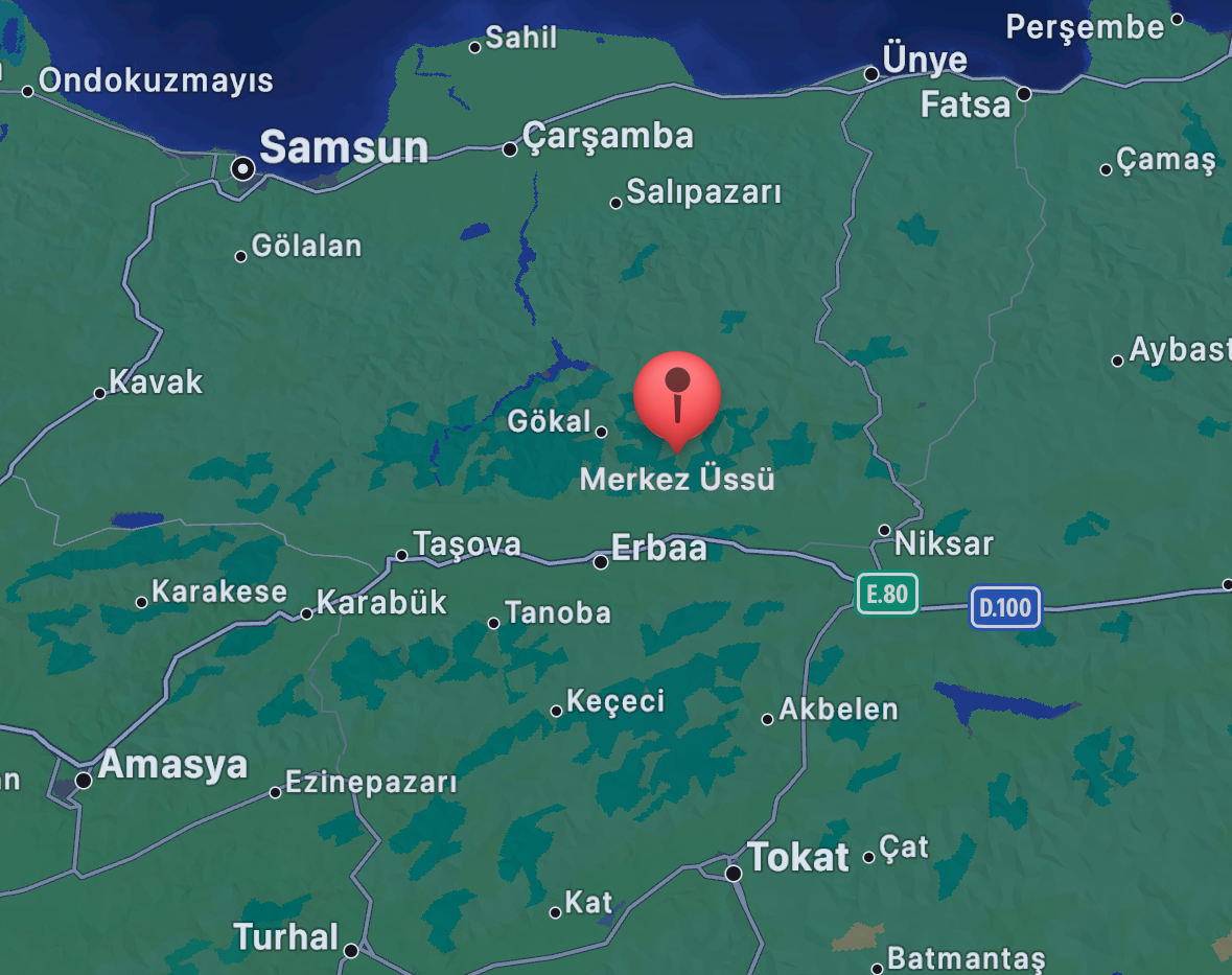 Tokat’ta 5.5 Büyüklüğünde Deprem Meydana Geldi